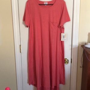 LuLaRoe Carly XL in pink/coral